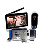 Беспроводной домофон комплект SkyNet 900+AX091 домофон, панель и замок AX091