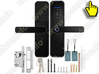 Умный биометрический Wi-Fi дверной замок с отпечатком пальца HDcom SL-811 Tuya-WiFi с управлением приложением Tuya